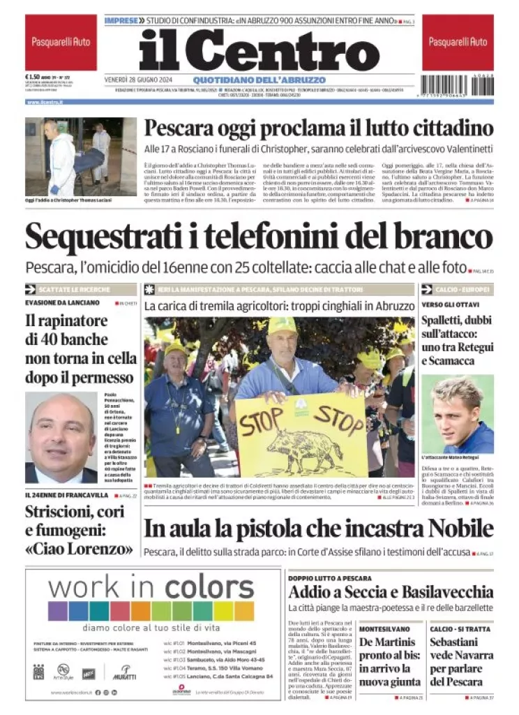 Prima-pagina-il centro-oggi-edizione-del-2024-06-28